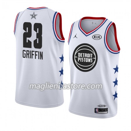 Maglia Detroit Pistons Blake Griffin 23 2019 All-Star Jordan Brand Bianco Swingman - Uomo
